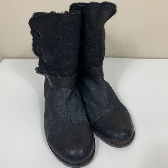 Matt Bernson Women's Tundra Element Faux Fur Lined Boots Black Size 9.5 Rocker - Picture 5 of 10